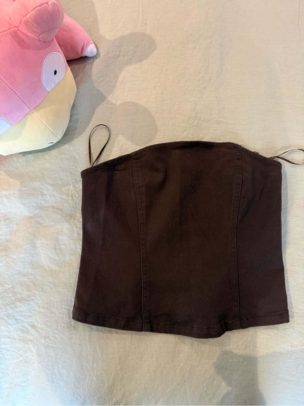 GB girls Brown Strapless Tube Top